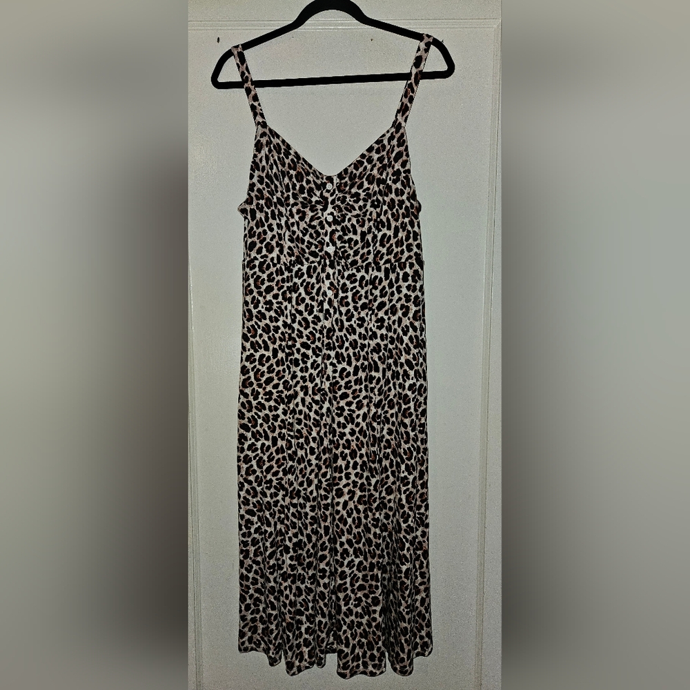 Torrid Super Soft Knit Leopard Print Dress NWOT  0
